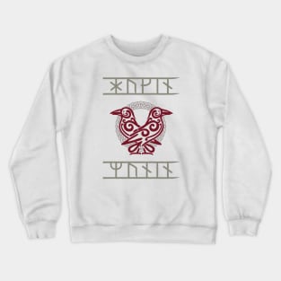 Odin's Ravens Huginn & Muninn | Norse Mythology Crewneck Sweatshirt